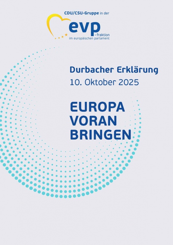 Durbacher Erklärung- 10. Oktober 2025 EUROPA VORAN BRINGEN
